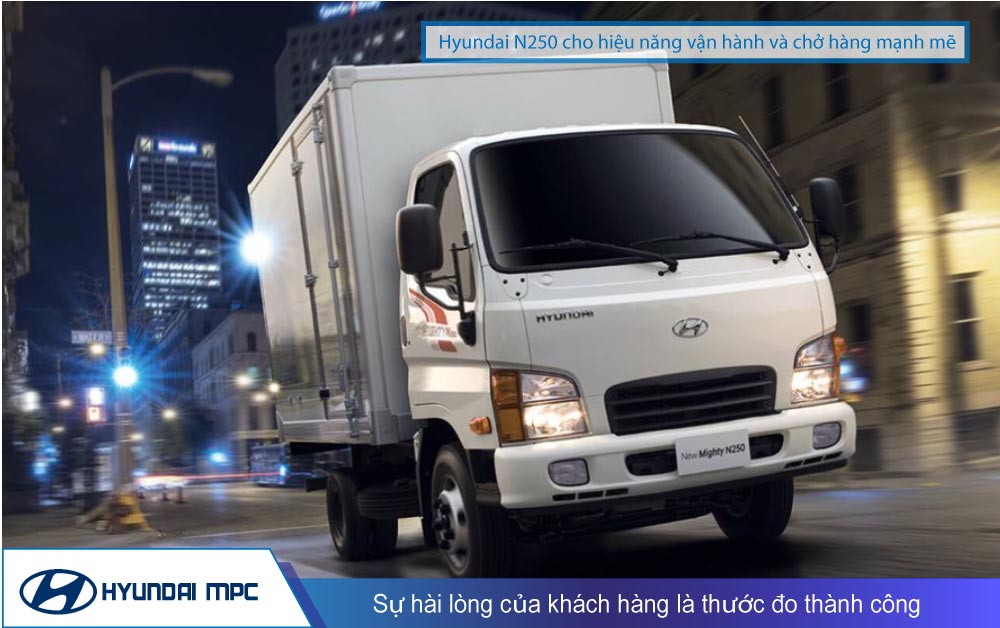 Giá bán Xe tải Hyundai Mighty N250 2.5T thùng 3.6 mét